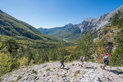 Montée vers le col de Peja - Albanie