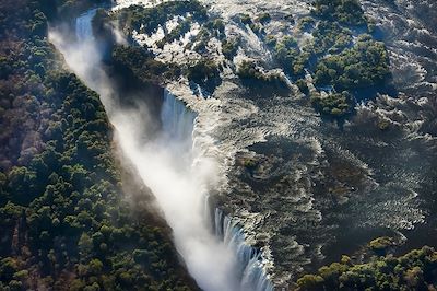 Les chutes Victoria au Zimbabwe