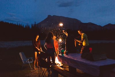 Feu de camps - Parc national de Banff - Alberta - Canada