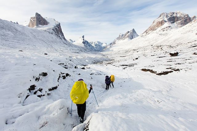 Voyage Baffin, Traversée de la cordillère Arctique