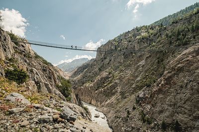 Pont suspendu Belalp - Riederalp - Canton du Valais - Suisse