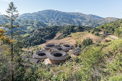 Village Tulou dans la province de Fujian - Chine