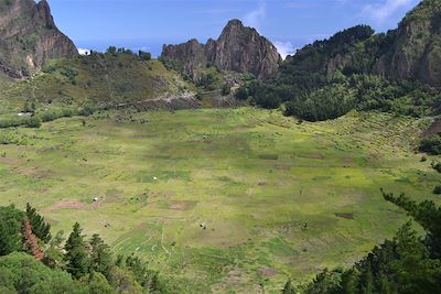 Le cratère de Cova sur l'ile de Santo Antao - Cap Vert