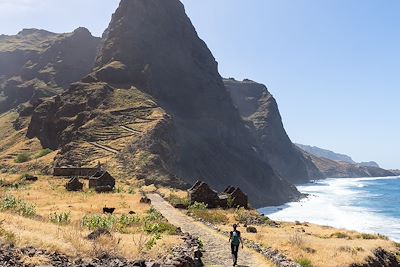 Randonneuse au Cap-Vert 