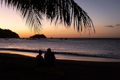 Coucher de soleil sur une plage du Costa Rica