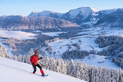 Raquettes dans les Alpes bavaroises - Bavière - Allemagne