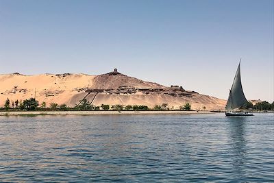 Les berges du Nil - Assouan - Egypte