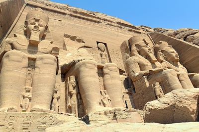 Vue du temple Abu Simbel - Egypte