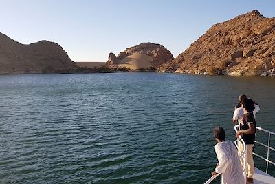 Abordage au Lac Nasser - Lac Nasser - Egypte