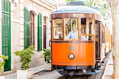 Le tramway entre Sóller et son port - Majorque - Baléares - Espagne