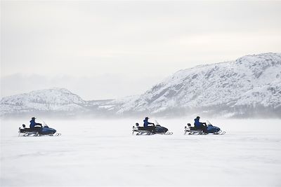 Motoneiges à Kirkenes - Finnmark - Norvège