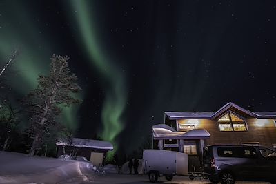 Aurores boréales Laponie finlandaise