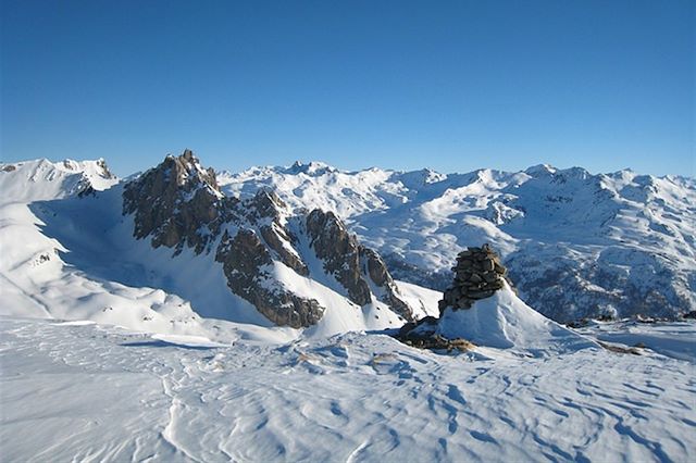 Voyage Tour de la Haute Clarée en raquettes