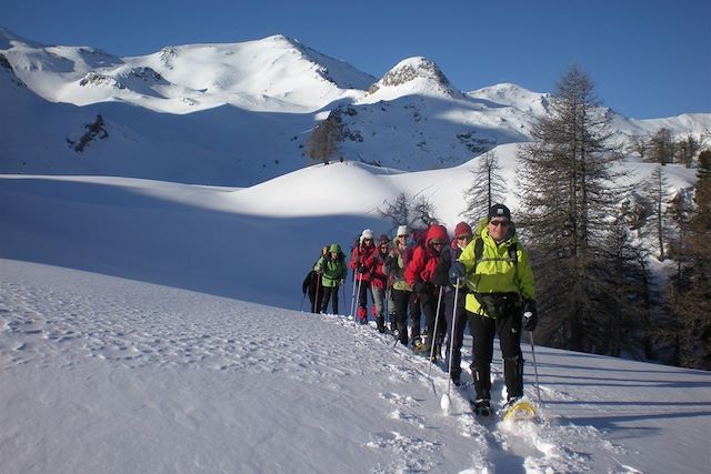 Voyage Névache et Val Clarée, raquette bien-être