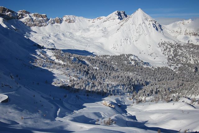 Voyage De Saint-Véran à Névache en raquettes