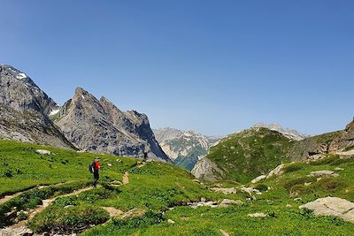 Descente par le lac des assiettes - Col de la Vanoise - France