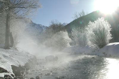 Rivière près de Névache dans la vallée de la Clarée - France