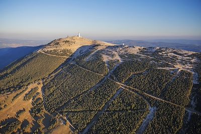 Vue aérienne du Mont Ventoux - Vaucluse - France