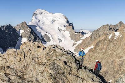 Randonnée glaciaire du côté du Glacier Blanc - Massif des Ecrins - France