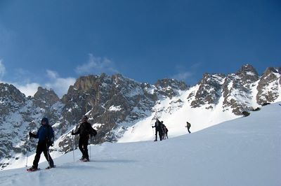 Traversée du massif des Ecrins en raquettes - Alpes du Sud - France