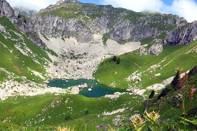 Le lac de Darbon - Grande Traversée des Alpes - France