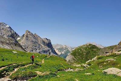 Descente par le lac des assiettes - Col de la Vanoise - France