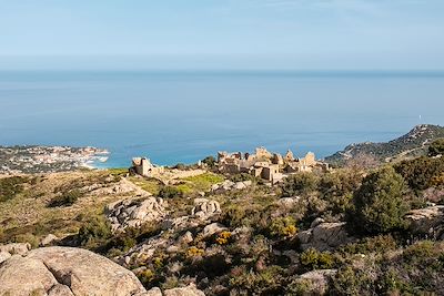 Le village abandonné d'occi, près de Lumio, Corse