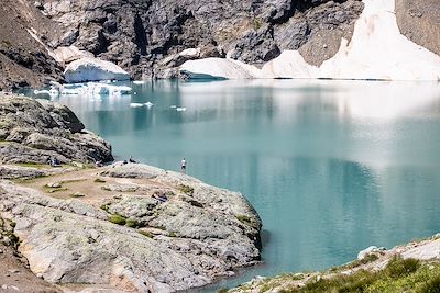 Lac de l'Eychauda - Massif des Ecrins - Hautes-Alpes - France