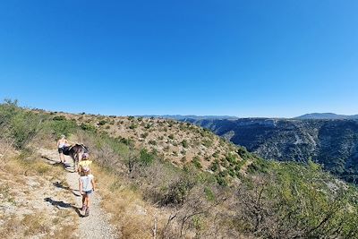 Randonnée avec un âne - Cirque de Navacelles - France