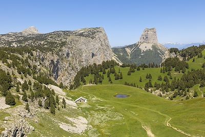 Mont Aiguille - Hauts-Plateaux - Vercors - France