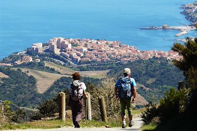 Descente vers Banyuls - France