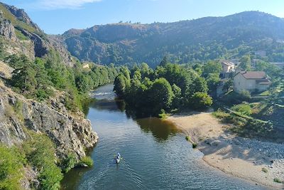 Les gorges du Haut-Allier en canoë 