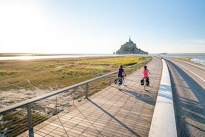 La Vélomaritime - Mont-Saint-Michel - Bretagne - France