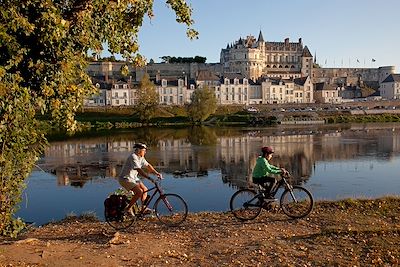 En balade sur les bords de Loire à Amboise - France