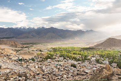 Vue sur Leh depuis le palais royal - Ladakh - Inde