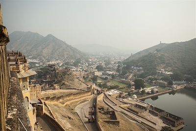 Vue du fort d'Amber - Jaipur - Rajasthan - Inde