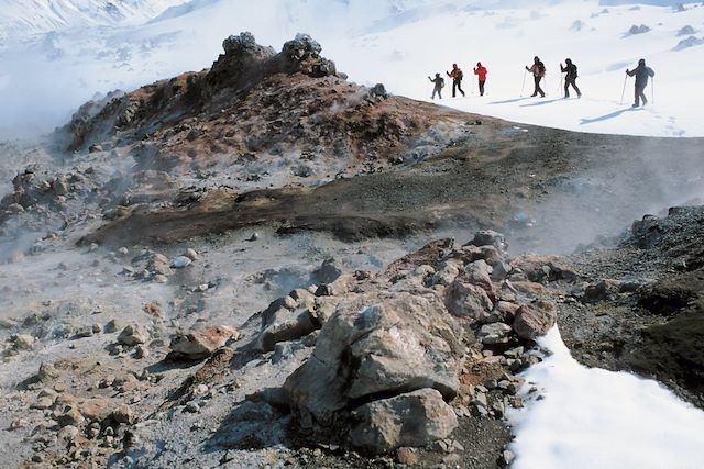 Voyage Randonnée en raquettes entre feu et glace