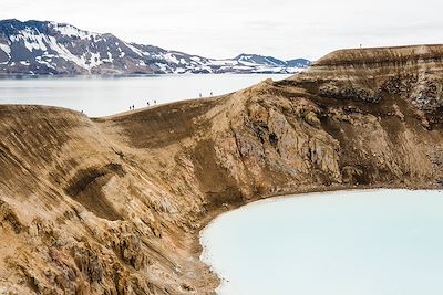 Cratère de Krafla Viti dans la caldeira de Askja - Myvatn - Islande