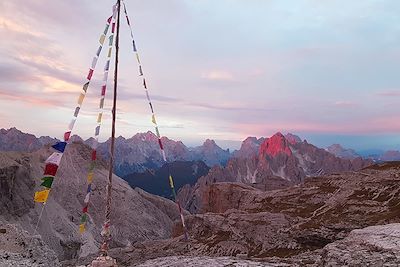 Vue du refuge Pian di Ciengia - Dolomites - Italie