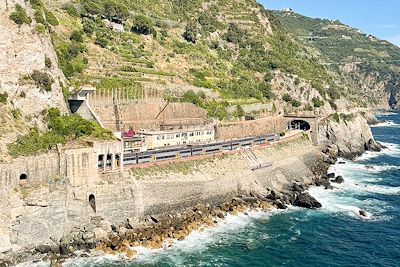 Cinque Terre, balcon sur la mer - en train