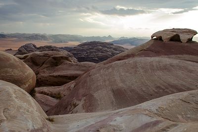 Coucher de soleil sur le wadi Rum - Jordanie