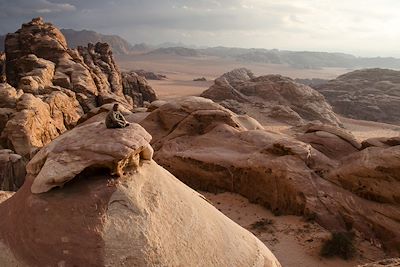 Coucher de soleil sur le wadi Rum - Jordanie