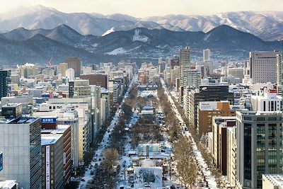 Sapporo sous la neige - Japon