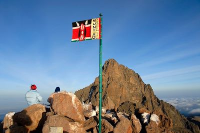 Au sommet de la pointe Lenana - Mont Kenya - Kenya