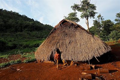 Maison des champs dans la province de Mondol Kiri - Cambodge