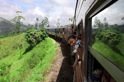 Dans le train - Sri Lanka