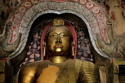 Bouddha du temple de Gadaladeniya - Centre - Sri Lanka