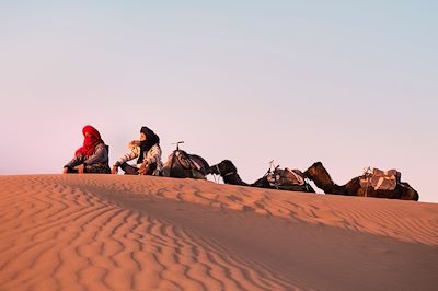 Au milieu du désert marocain - Maroc