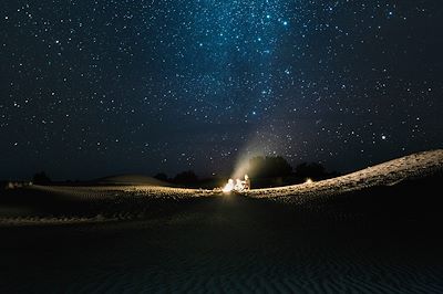 Bivouac dans le désert marocain