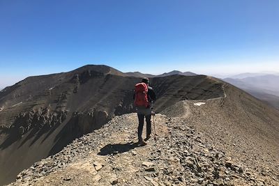 Arête en direction du M'Goun - Maroc